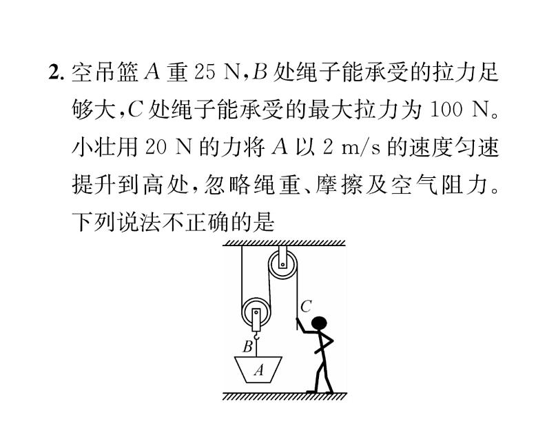 人教版八年级物理下册第12章简单机械小专题九 机械效率的计算课时训练课件PPT第6页