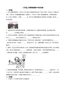 河南省南阳市2023年八年级上学期物理期中考试试卷(附答案）