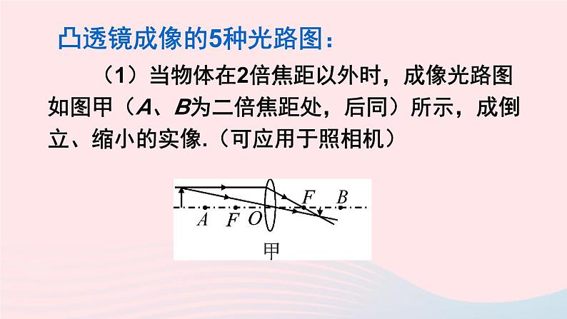 第五章透镜及其应用第3节凸透镜成像的规律第2课时凸透镜成像规律的综合应用课件（人教版八上物理）第7页