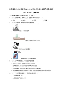 江苏省徐州市沛县五中2023-2024学年八年级上学期月考物理试卷（10月份）