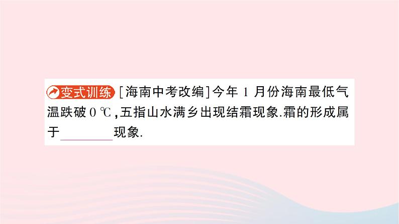 2023九年级物理全册第十二章温度与物态变化第四节升华与凝华作业课件新版沪科版第7页