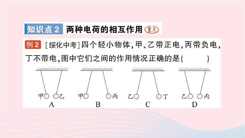 2023九年级物理全册第十四章了解电路第一节电是什么作业课件新版沪科版第4页