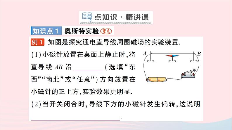2023九年级物理全册第十七章从指南针到磁浮列车第二节电流的磁场作业课件新版沪科版第2页