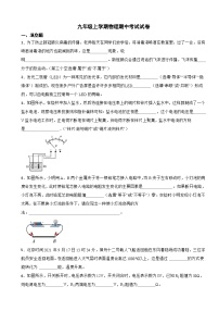 河南省商丘市2023年九年级上学期物理期中考试试卷(附答案）