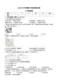 湖南省岳阳市临湘市2023-2024学年八年级上学期期中质量检测物理试题