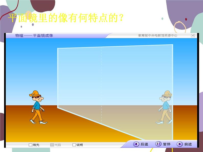 人教版物理八年级上册4.3平面镜成像的特点课件第7页