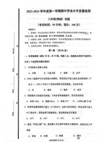 山东省青岛第五十九中学2023-2024学年八年级上学期11月期中物理试题