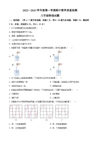 辽宁省抚顺市新宾县2022-2023学年八年级上学期期中教学质量检测物理试题