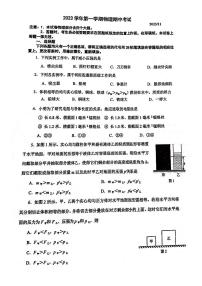 上海市民办新复兴初级中学2023-2024学年九年级上学期期中考试物理试卷