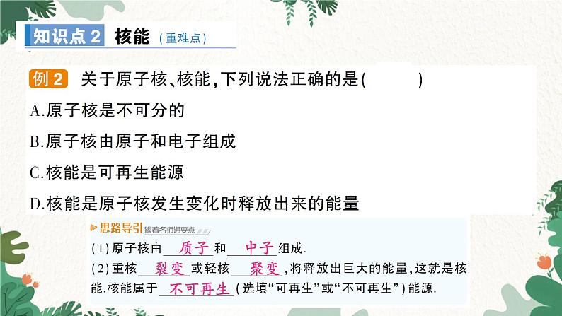 教科版九年级物理 第十一章 物理学与能源技术习题课件04