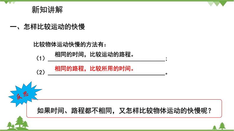 沪科版物理八年级上册 2.3快与慢课件05