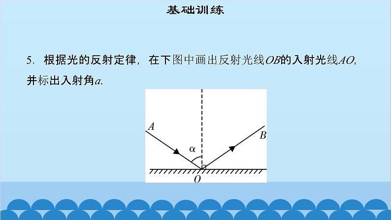 粤沪版物理八年级上册第三章 课题16 探究光的反射规律（1）课件07