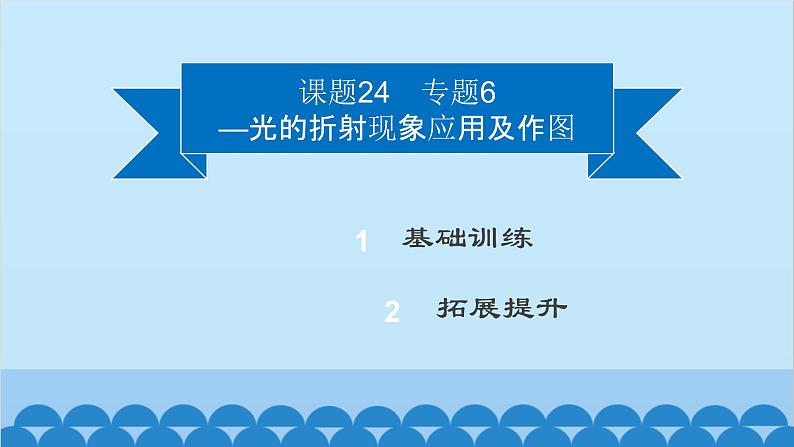 粤沪版物理八年级上册第三章 课题24 专题6—光的折射现象应用及作图课件第2页