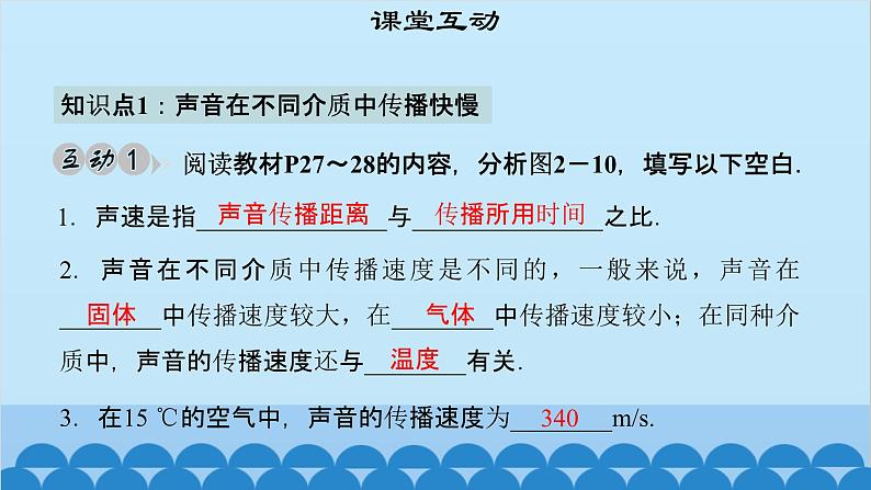 粤沪版物理八年级上册第二章 课题9 我们怎样听见声音（2）课件第5页