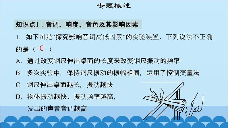 粤沪版物理八年级上册第二章 课题12 专题2—声音的三要素课件第4页