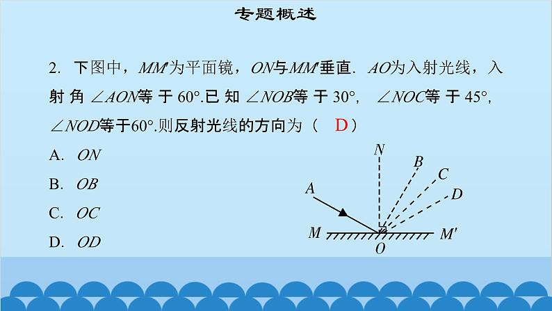 粤沪版物理八年级上册第三章 课题18 专题4—光反射实验及定律课件第5页