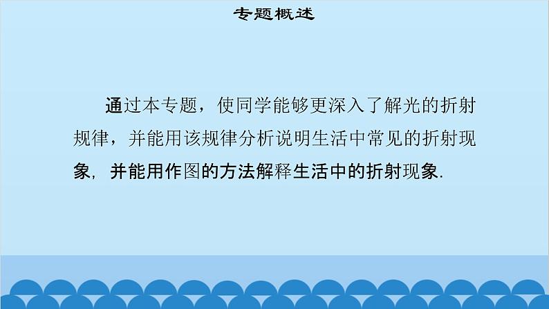 粤沪版物理八年级上册第三章 课题24 专题6—光的折射现象应用及作图课件第3页