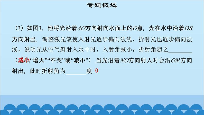 粤沪版物理八年级上册第三章 课题24 专题6—光的折射现象应用及作图课件第6页