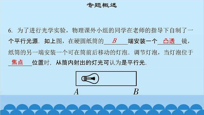 粤沪版物理八年级上册第三章 课题27 专题7—透镜作用及作图课件第8页