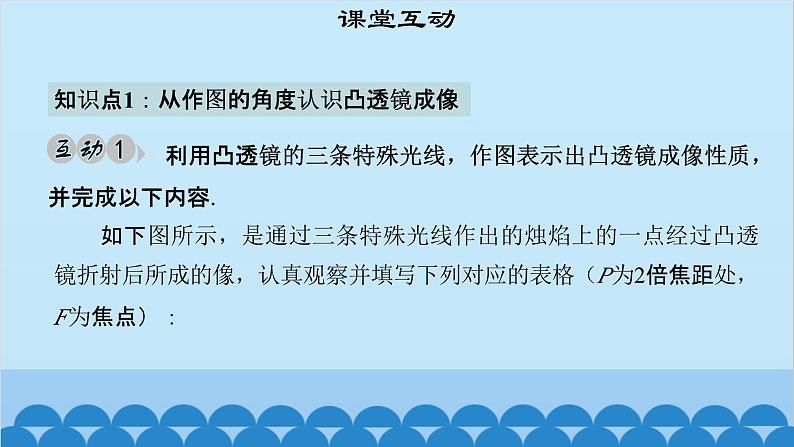 粤沪版物理八年级上册第三章 课题30 探究凸透镜成像规律（2）课件05