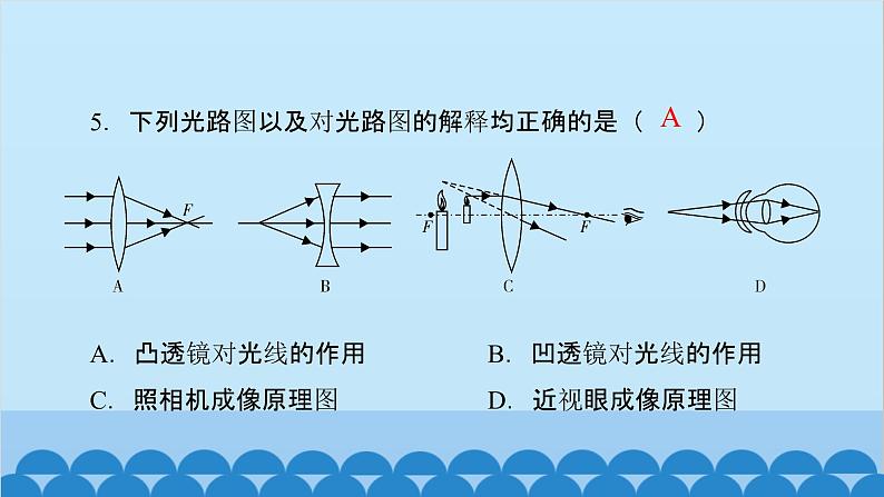 粤沪版物理八年级上册第三章综合训练课件第6页