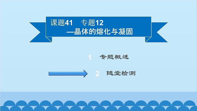 粤沪版物理八年级上册第四章 课题41 专题12—晶体的熔化与凝固课件第2页