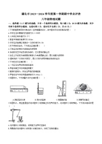 河北省唐山市遵化市2023-2024学年八年级上学期11月期中物理试题