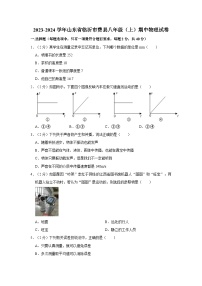 山东省临沂市费县八年级2023-2024学年上学期期中物理试卷