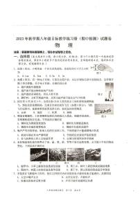 广西壮族自治区梧州市苍梧县2023-2024学年八年级上学期11月期中物理试题