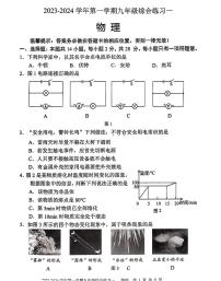 福建省三明市尤溪县2023-2024学年九年级上学期11月期中物理试题