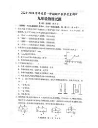 山东省济宁市鱼台县2023-2024学年九年级上学期11月期中物理试题