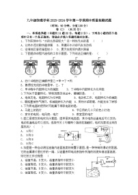 山东省青岛市崂山区第四中学2023-2024学年九年级上学期期中物理试题