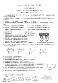 山东省青岛市崂山区育才学校2023-2024学年九年级上学期11月期中物理试题