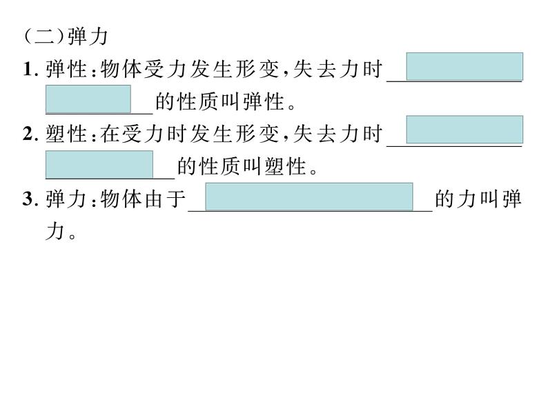 人教版八年级下册第七章《力》复习课件04