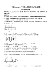 吉林省松原市宁江区2023-2024学年八年级上学期期中教学质量检测物理试题