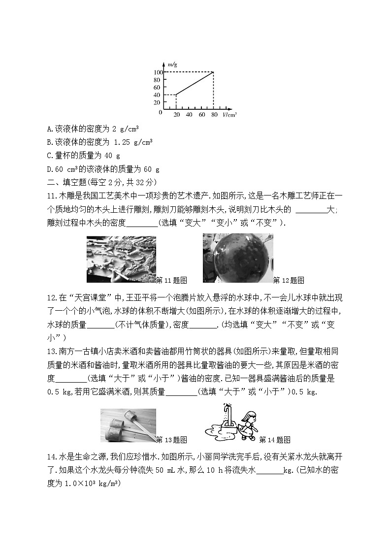 第六章 物质的物理属性 单元测试卷 2023-2024学年苏科版八年级物理下册03
