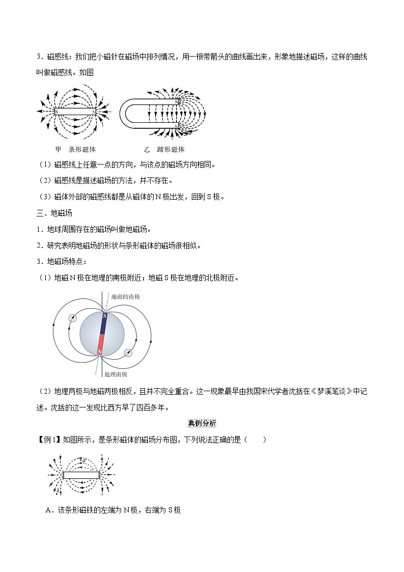 人教版九年级物理全一册 第二十章  电与磁（原卷版）第2页