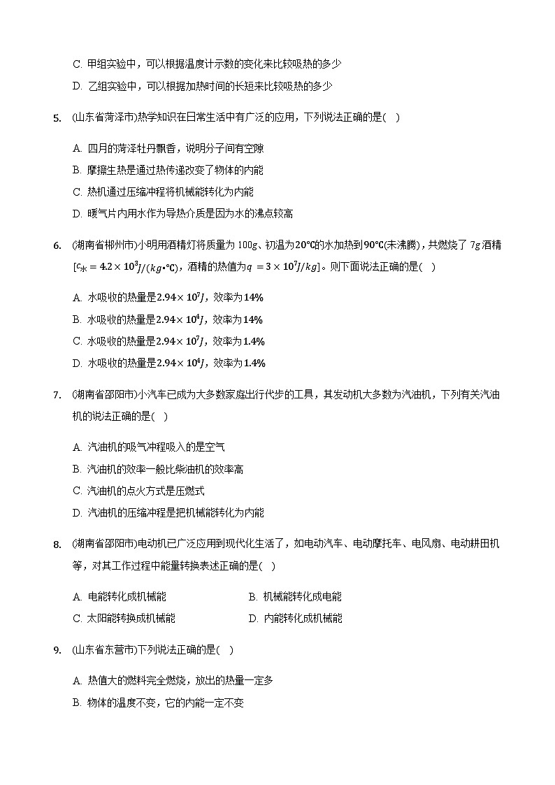 全国物理中考题分类汇编14—《内能的利用》第2页