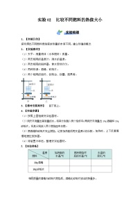 实验02　比较不同燃料的热值大小-【实验课试题】2023-2024学年九年级物理全一册教材实验