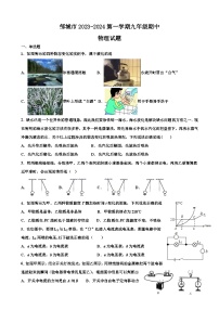 山东省济宁市邹城市2023-2024学年上学期九年级期中物理试卷