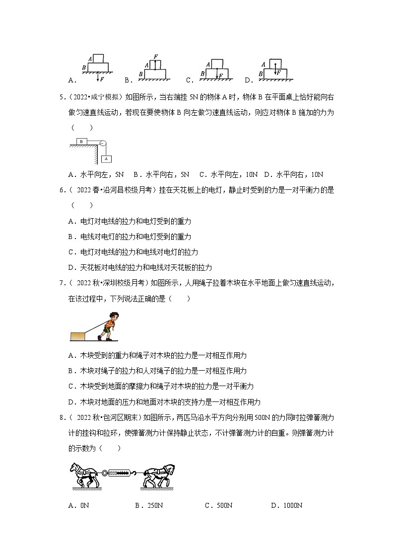 八年级下册物理第一次月考模拟测试02（原卷版+解析版）1102