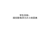 北师大版物理八年级下册 8.5 学生实验：探究----影响浮力大小的因素_2 课件