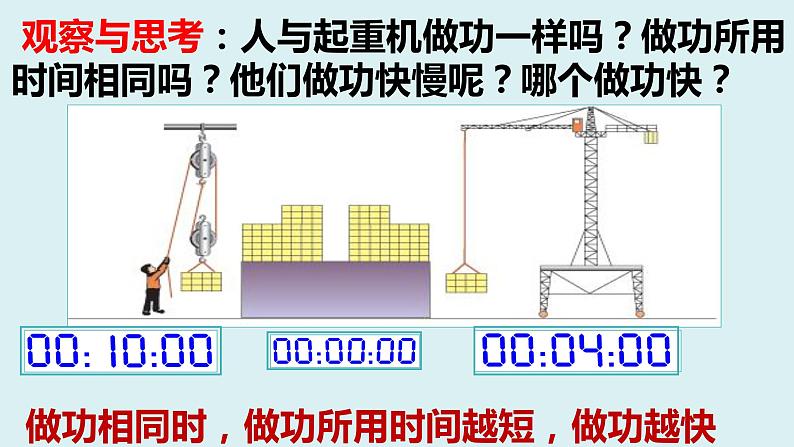 北师大版物理八年级下册 9.4 功率 课件02