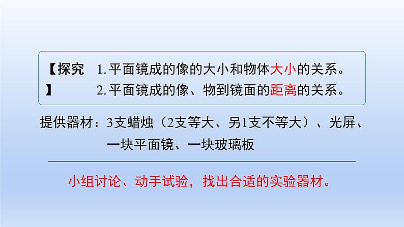 沪粤版物理八年级上册 3.3 探究平面镜成像特点课件08