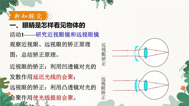 沪粤版物理八年级上册 3.7 眼睛与光学仪器课件08