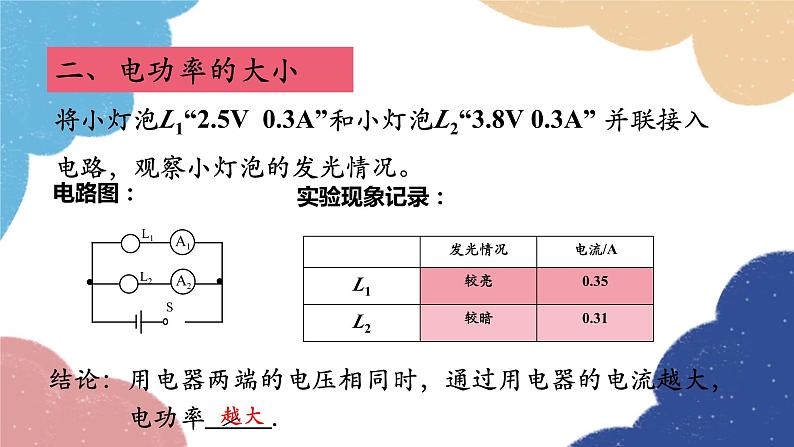 教科版物理九年级上册 第六章第2节 电功率课件07