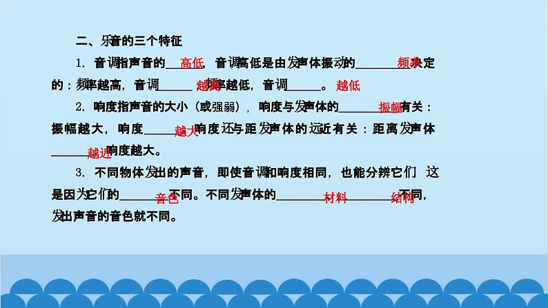 教科版物理八年级上册 第三章 声 复习课课件第3页