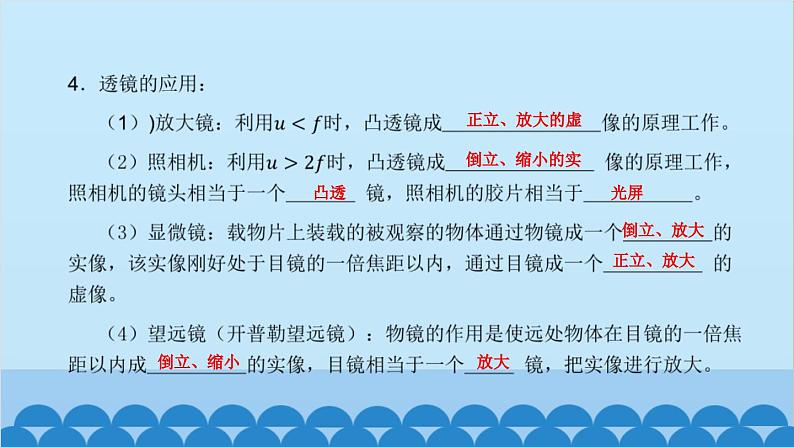 教科版物理八年级上册 第四章 在光的世界里 章末复习课课件08