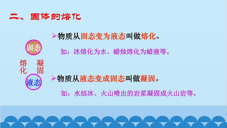 教科版物理八年级上册 第五章 物态变化 2.熔化和凝固课件06