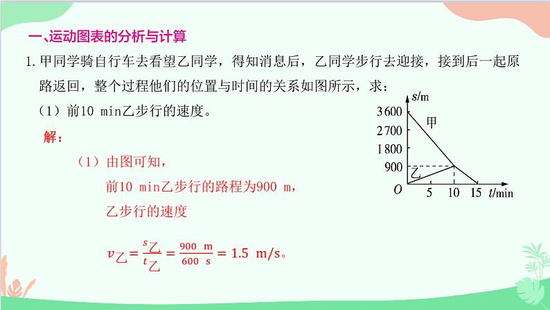 教科版物理八年级上册 第二章 运动与能量 专题1 速度的计算及应用课件02